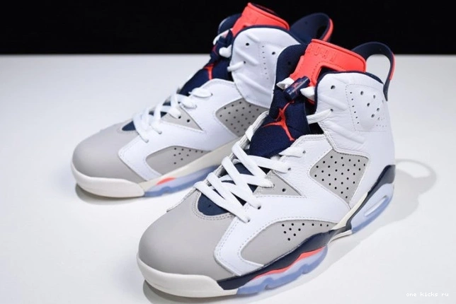 Cheap Grey-Sail Air Infrared Tinker 6 White Jordan Retro 23-Neutral 384664-104 0709